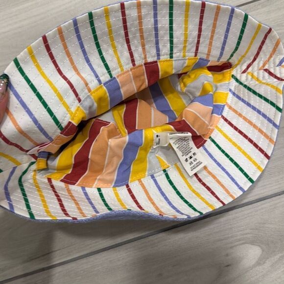 Vintage Nike Bucket Suede Hat Embroidered Multicolor Reversible Rainbow 90s Y2K - Picture 3 of 6